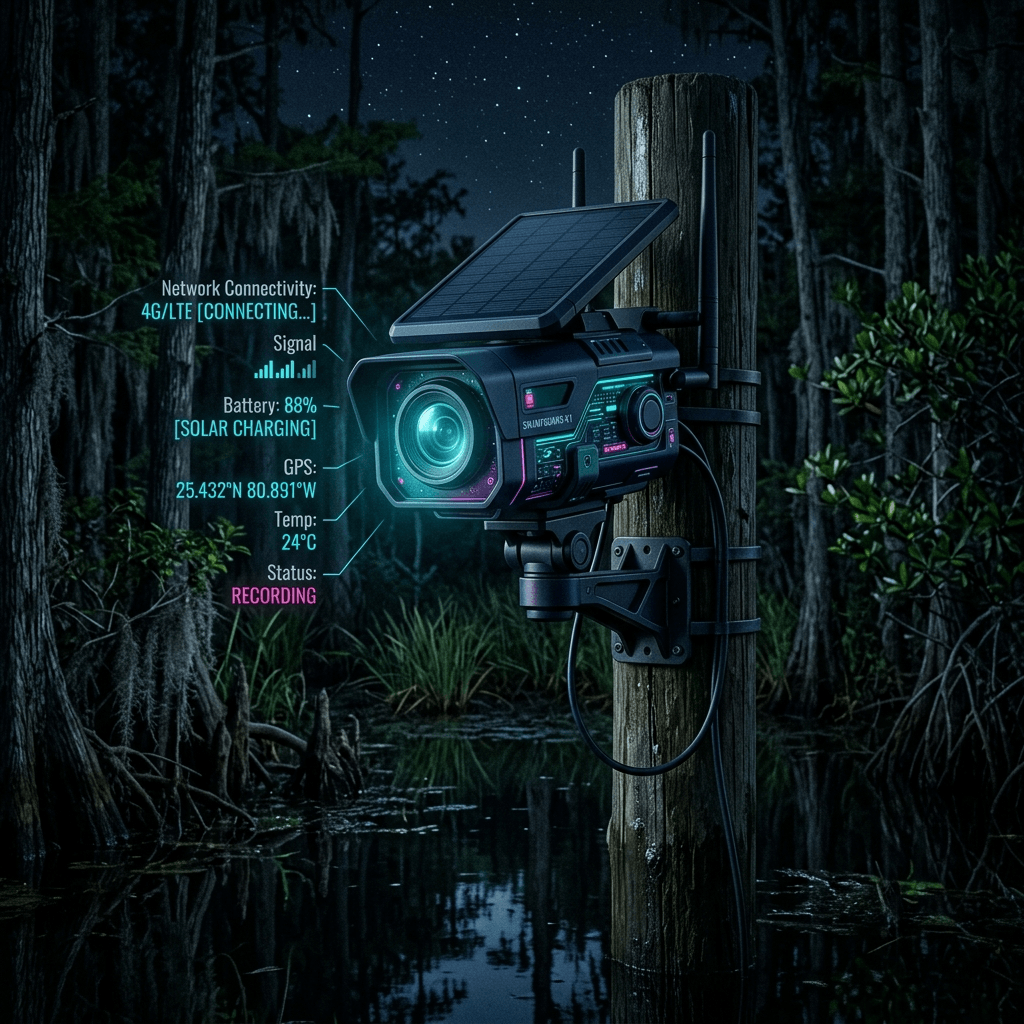 Design Study: Swamp-Ready Edge Computer Vision for the Florida Everglades